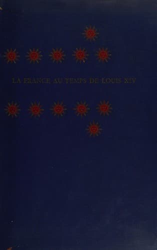 Tapa de La France au temps de Louis XIV