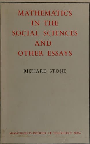 Tapa de Mathematics in the social sciences