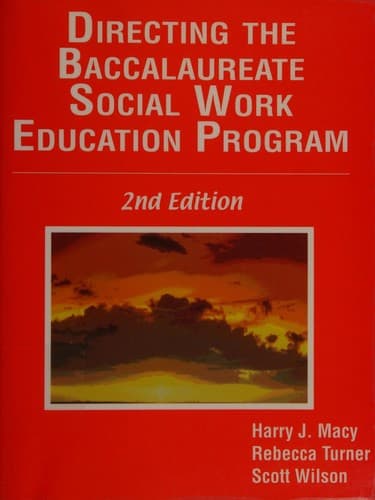 Tapa de Directing the baccalaureate social work education program