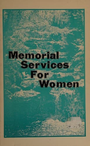 Tapa de Memorial services for women