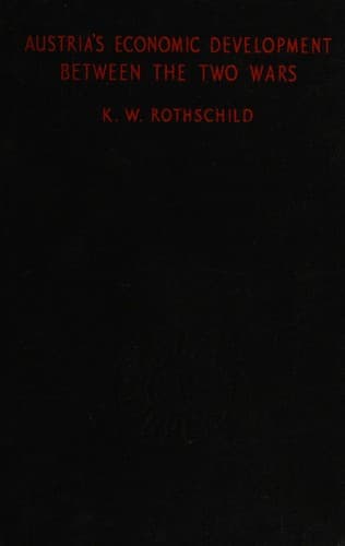 Tapa de Austria's economic development between the two wars