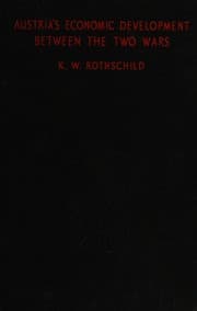 Tapa de Austria's economic development between the two wars
