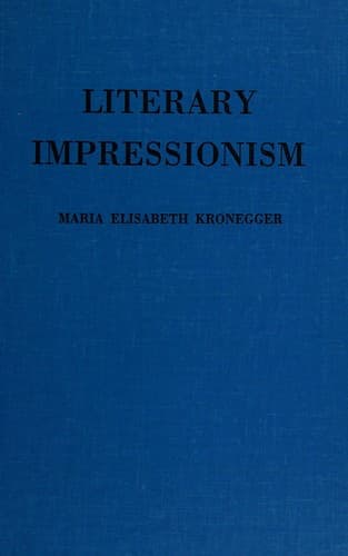 Tapa de Literary impressionism