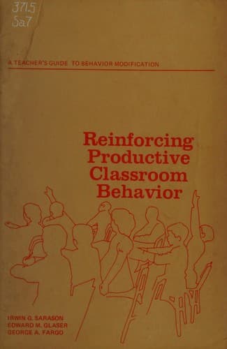 Tapa de Reinforcing productive classroom behavior