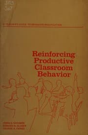 Tapa de Reinforcing productive classroom behavior