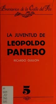 Tapa de La juventud de Leopoldo Panero