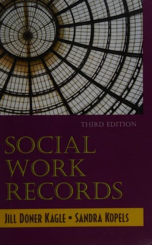 Tapa de Social work records