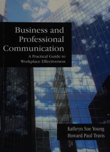 Tapa de Business and professional communication