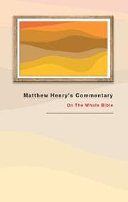 Tapa de Matthew Henry's Commentary