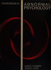 Tapa de Sourcebook in abnormal psychology