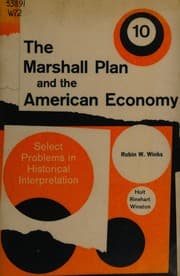 Tapa de The Marshall plan and the American economy