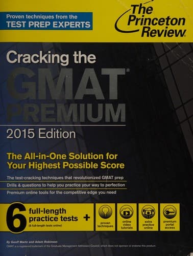 Tapa de Cracking the GMAT