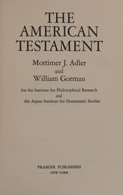 Tapa de The American testament