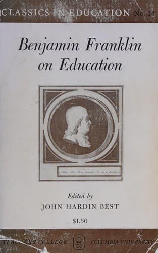 Tapa de Benjamin Franklin on education