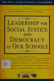 Tapa de Leadership for social justice and democracy in our schools