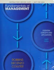 Tapa de Fundamentals of management
