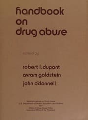 Tapa de Handbook on drug abuse