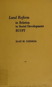 Tapa de Land reform in relation to social development, Egypt