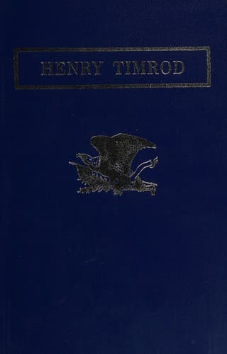 Tapa de Henry Timrod