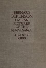 Tapa de Italian pictures of the Renaissance
