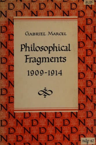 Tapa de Philosophical fragments