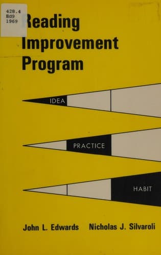 Tapa de Reading improvement program