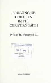Tapa de Bringing up children in the Christian faith