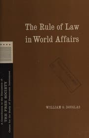 Tapa de The rule of law in world affairs