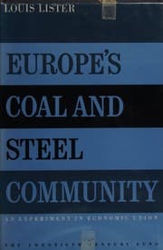 Tapa de Europe's Coal and Steel Community