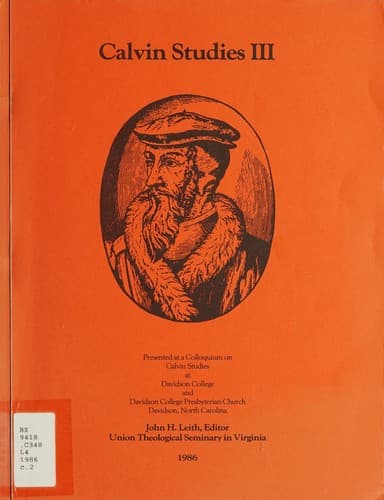 Tapa de Calvin studies