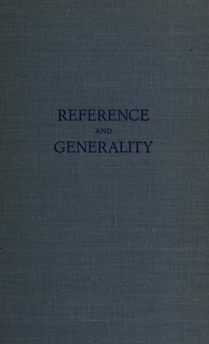 Tapa de Reference and generality