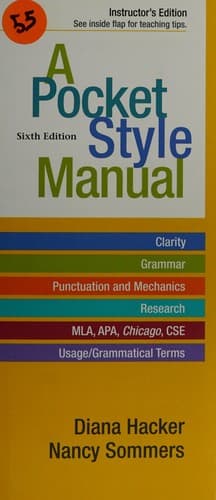 Tapa de A pocket style manual