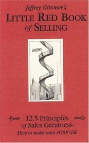 Tapa de Jeffrey Gitomer's little red book of selling