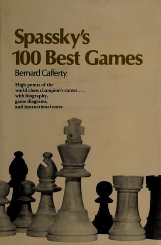 Tapa de Spassky's 100 best games