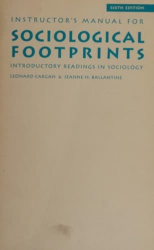 Tapa de Sociological footprints