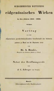 Tapa de Karl Friedrich Drollinger, academische Festrede
