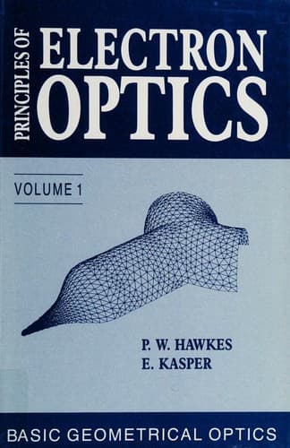 Tapa de Principles of electron optics