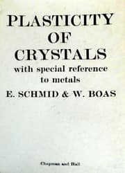 Tapa de Plasticity of crystals with special reference to metals