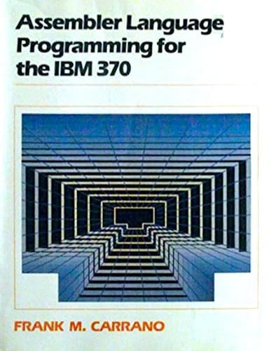Tapa de Assembler language programming for the IBM 370