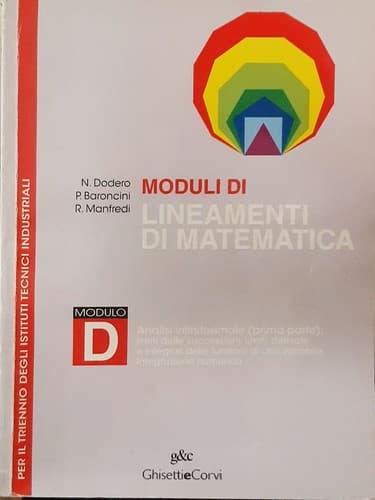 Tapa de Moduli di lineamenti di matematica - Modulo D