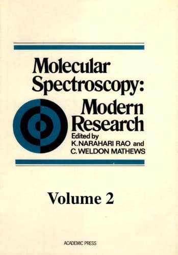 Tapa de Molecular spectroscopy: modern research