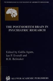Tapa de The postmortem brain in psychiatric research