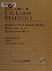 Tapa de Handbook of U.S. labor statistics