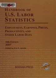 Tapa de Handbook of U.S. labor statistics