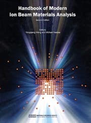 Tapa de Handbook of modern ion beam materials analysis
