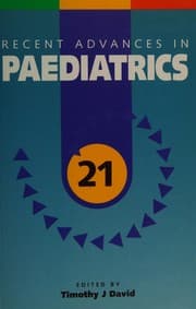 Tapa de RECENT ADVANCES IN PAEDIATRICS; 21: ED. BY TIMOTHY J. DAVID