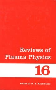 Tapa de Reviews of Plasma Physics