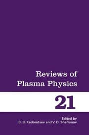 Tapa de Reviews of Plasma Physics