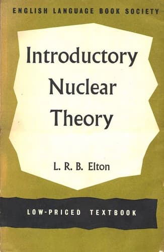 Tapa de Introductory nuclear theory.