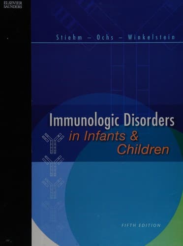Tapa de Immunologic disorders in infants & children